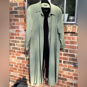 Carol Cohen Collectibles Vintage Trench Coat With Full Button In Lining size L